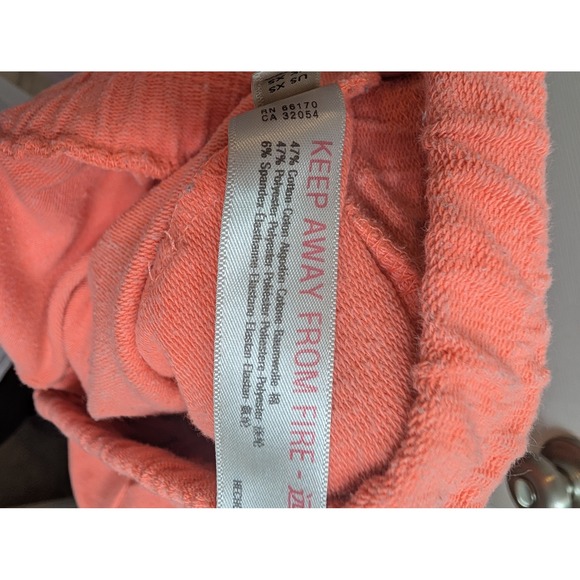 FP Movement Orange Terry Cloth Jogger Sweatpants Athletic Comfort - Size XS - Picture 7 of 8